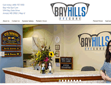 Tablet Screenshot of bayhillseyecare.com